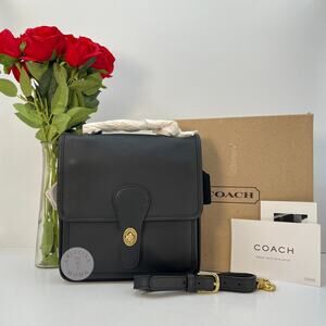 NEW Vintage Coach Station Bag 5130 Black 2002